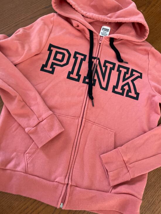 PINK Victoria's Secret Tops - VS Pink Zip Up Hoodie Size M